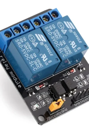 5V Dual Channel Relay Module with Optocoupler